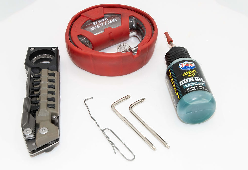 If you haven't tried the REAL Avid Pistol Tool or Bore Boss you're missing out. Lucas Oil's Extreme Duty Gun Oil is excellent.