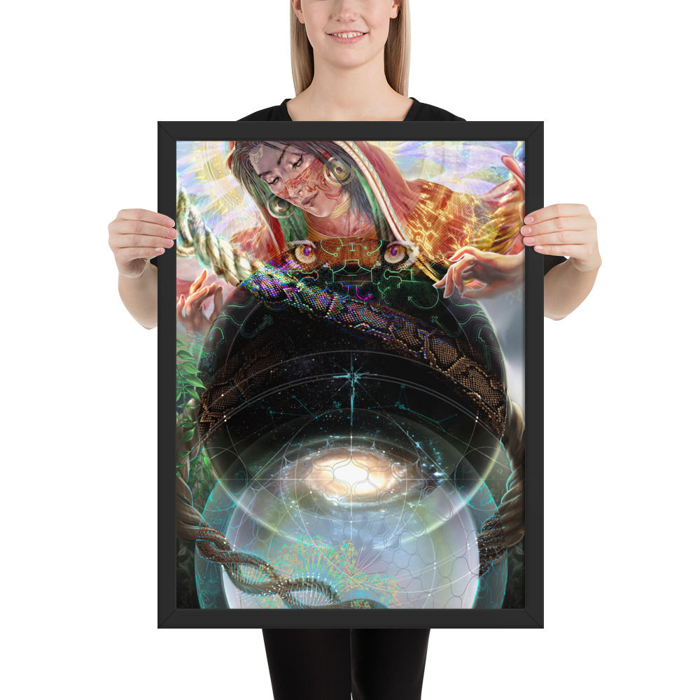 Framed Mother Aya Print