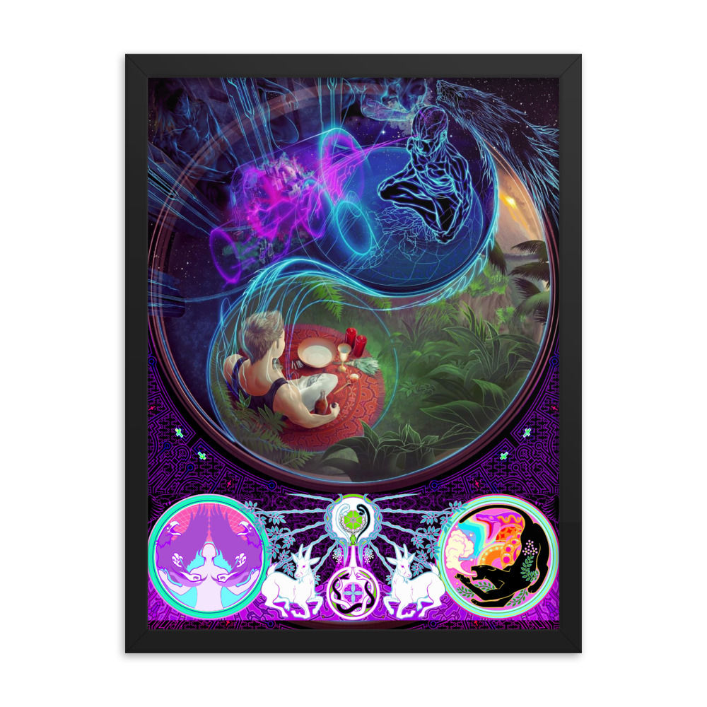 Framed Sit with Yourself print