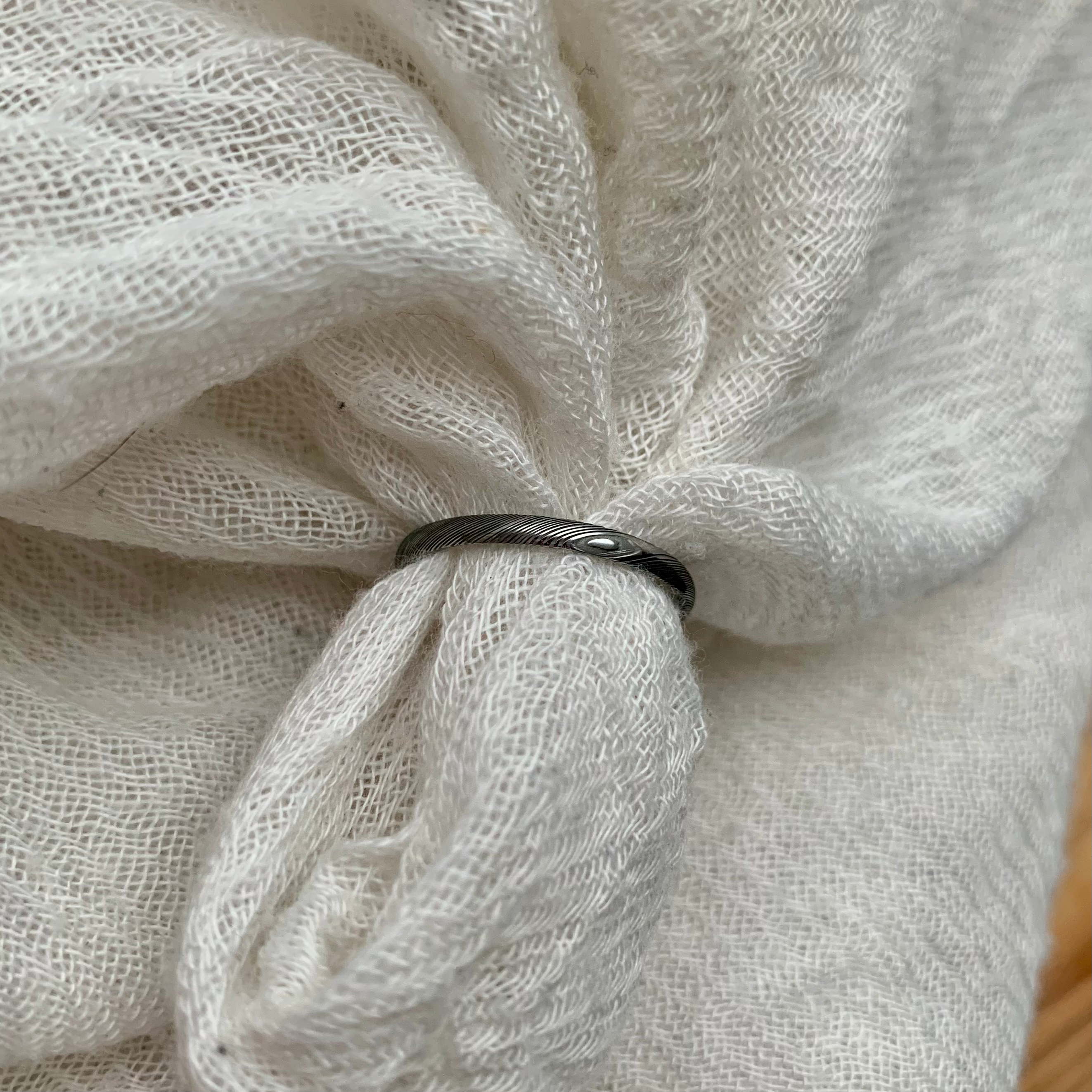 Anneau Damasteel SAGA - 2 mm