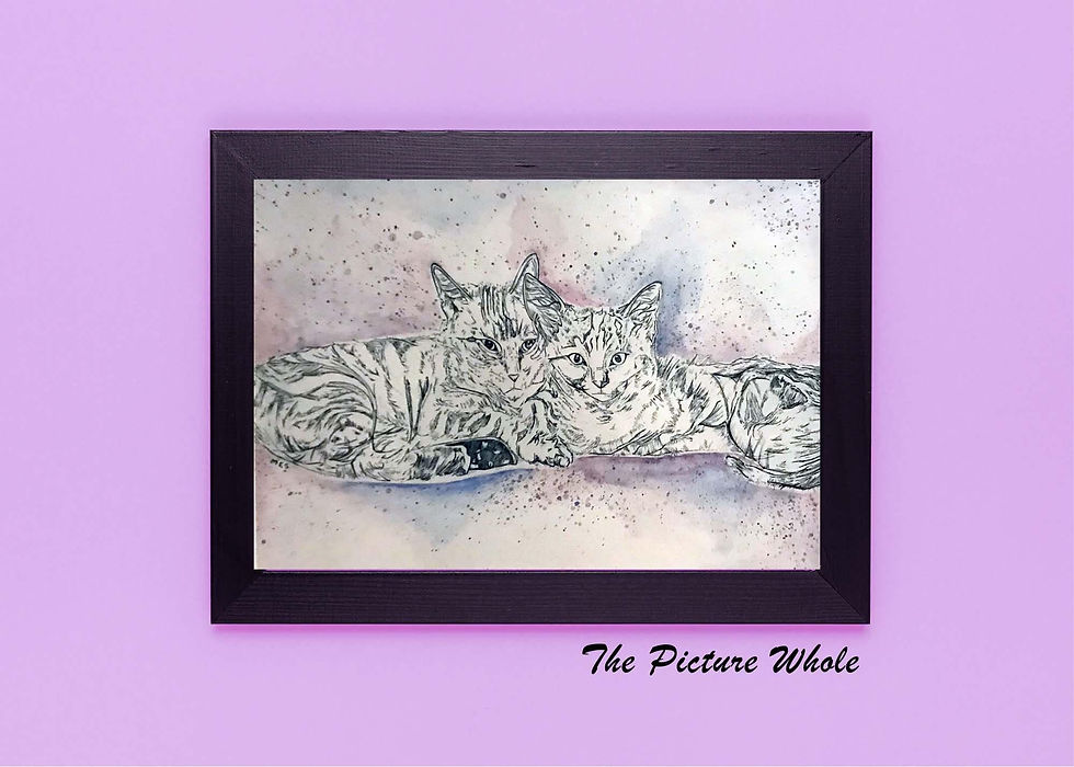 Thumbnail: Handmade Pet Portrait Commission, Animal & Mythical Creatures, Various Sizes