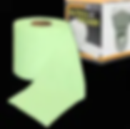 Glow in the dark toilet paper roll