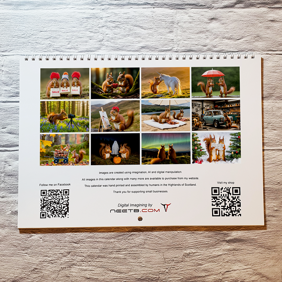 Thumbnail: 2026 Nutty Squirrel Calendar - double page