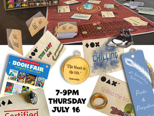 A bookish game night. A Catty playtest. A... new game?