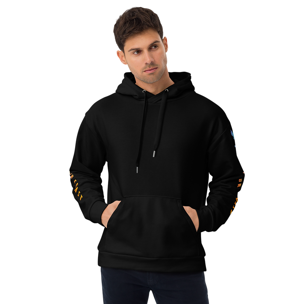 Miniatura: Find Your Coast® Rainbow Sleeve Recycled Hoodie