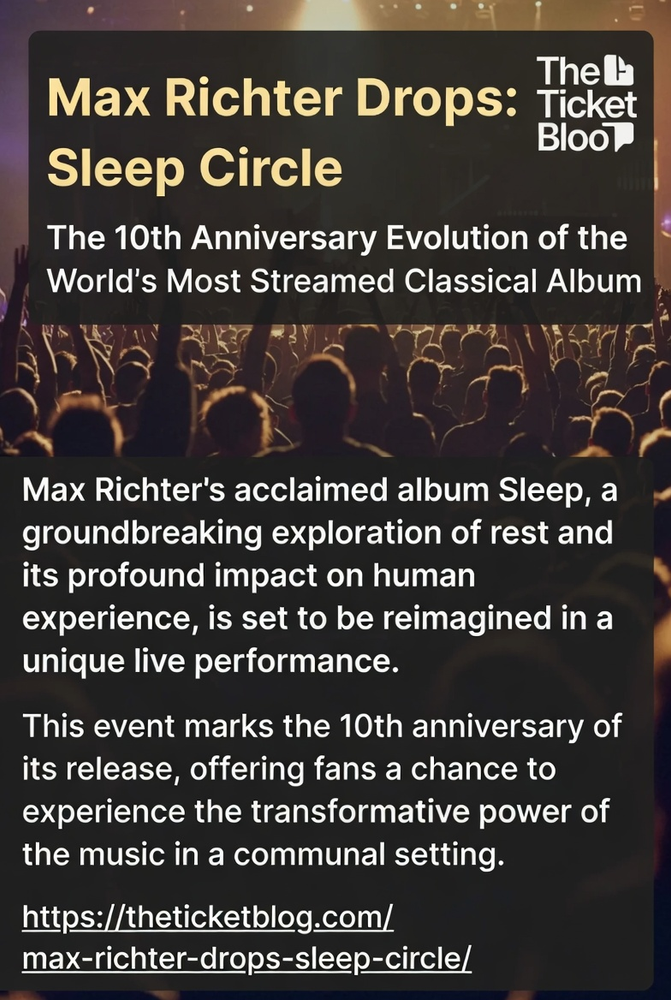 Max Richter Drops Sleep Circle: The 10th Anniversary Evolution of the World’s Most Streamed Classical Album
