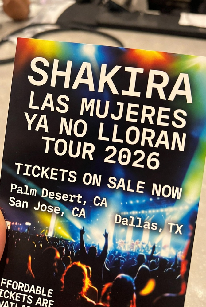 Shakira Las Mujeres Ya No Lloran Tour 2026: Affordable Tickets in Palm Desert, San Jose & Dallas