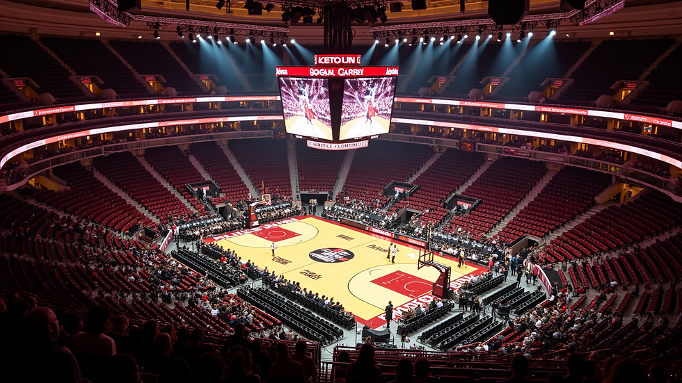 High angle view of MGM Grand Garden Arena interior