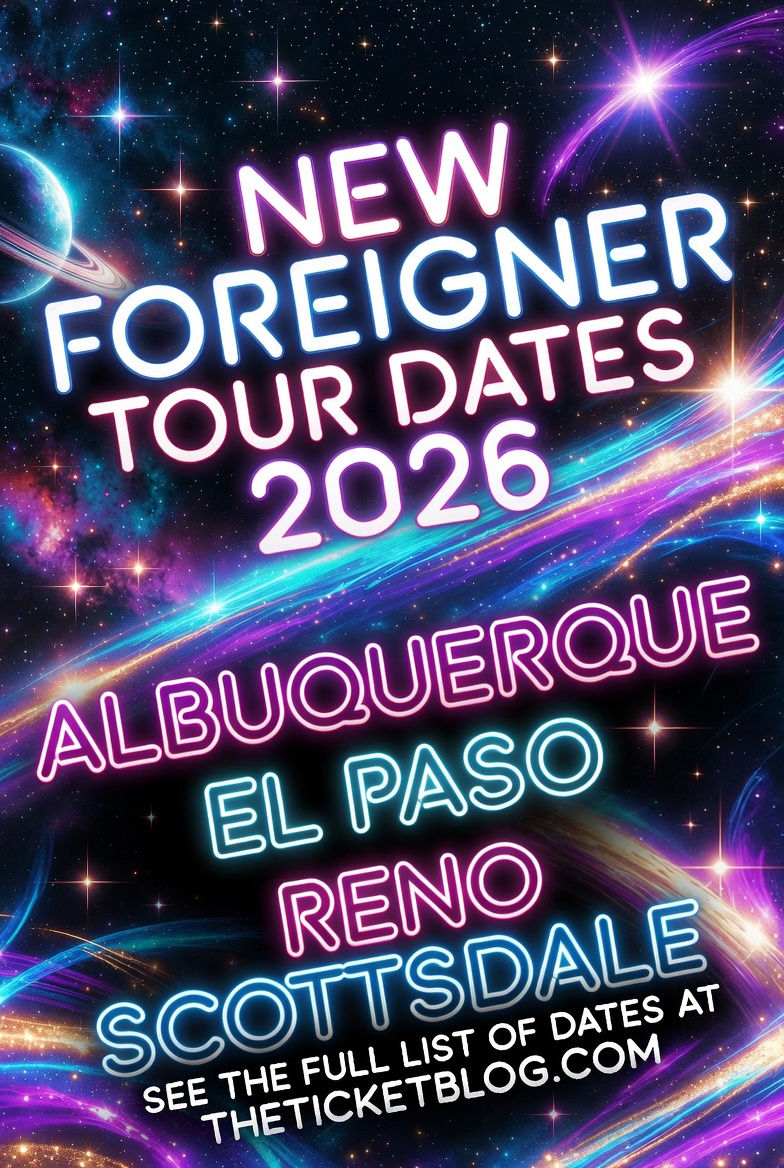 Foreigner New Tour Dates 2026
