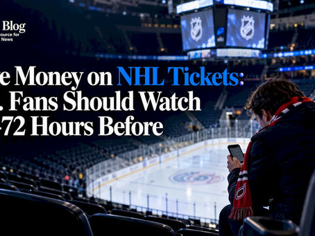 Fan checking NHL resale tickets before game