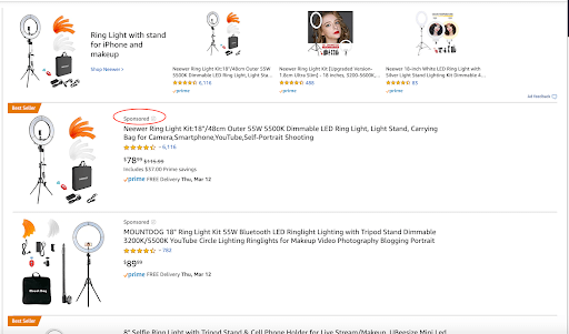 google ads vs. amazon ads