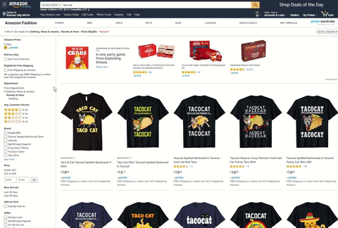 advertising on amazon - headline search ads gif