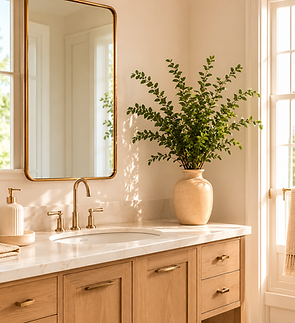 Guest bathroom detail-cleaned
