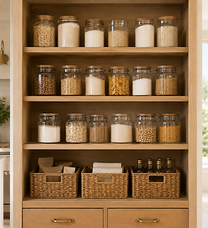 Functional, organized pantry