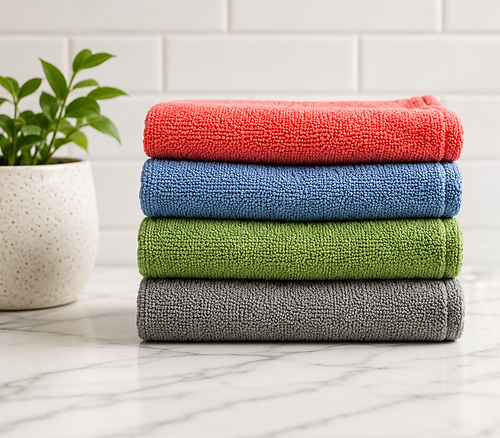 Color-coded Microfiber cloths