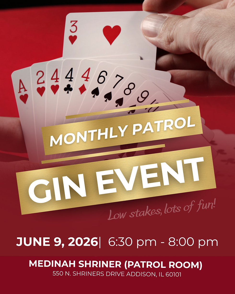 Monthly Patrol Gin Event