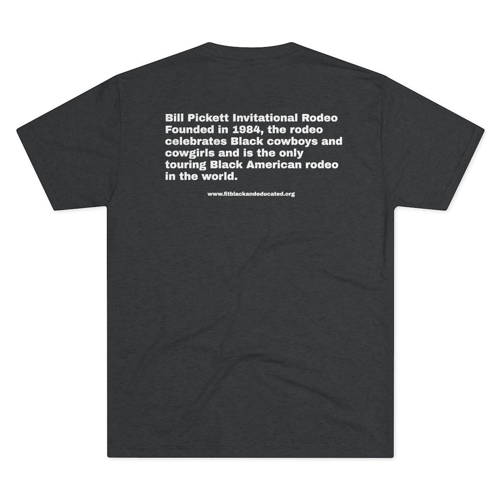 Thumbnail: Bill Picket History Fact FBE Unisex Tri-Blend Crew Tee