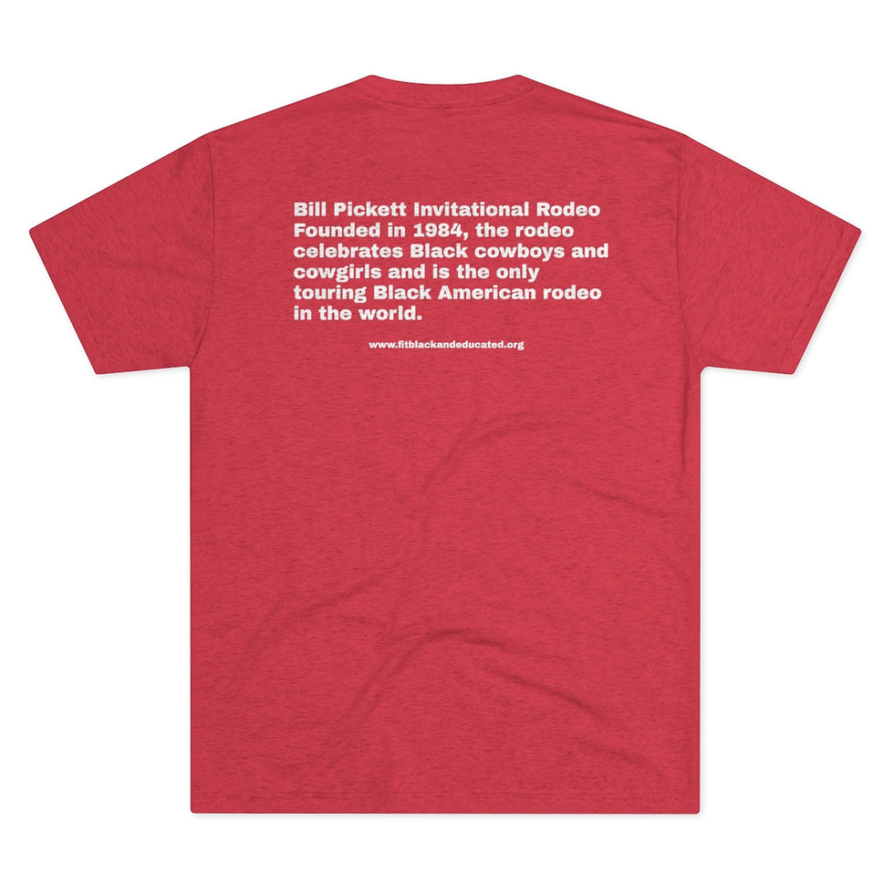 Thumbnail: Bill Picket History Fact FBE Unisex Tri-Blend Crew Tee