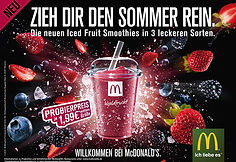McDonald's Kampagne "Iced Fruit Smoothies" | Gunnar Immisch | Freier Texter & Creative Director