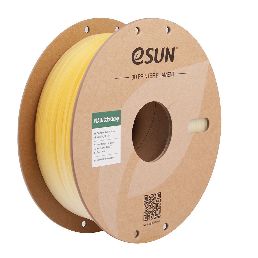 Миниатюра: eSun PLA - 1.75mm - 1 kg - UV фотохромен жълт