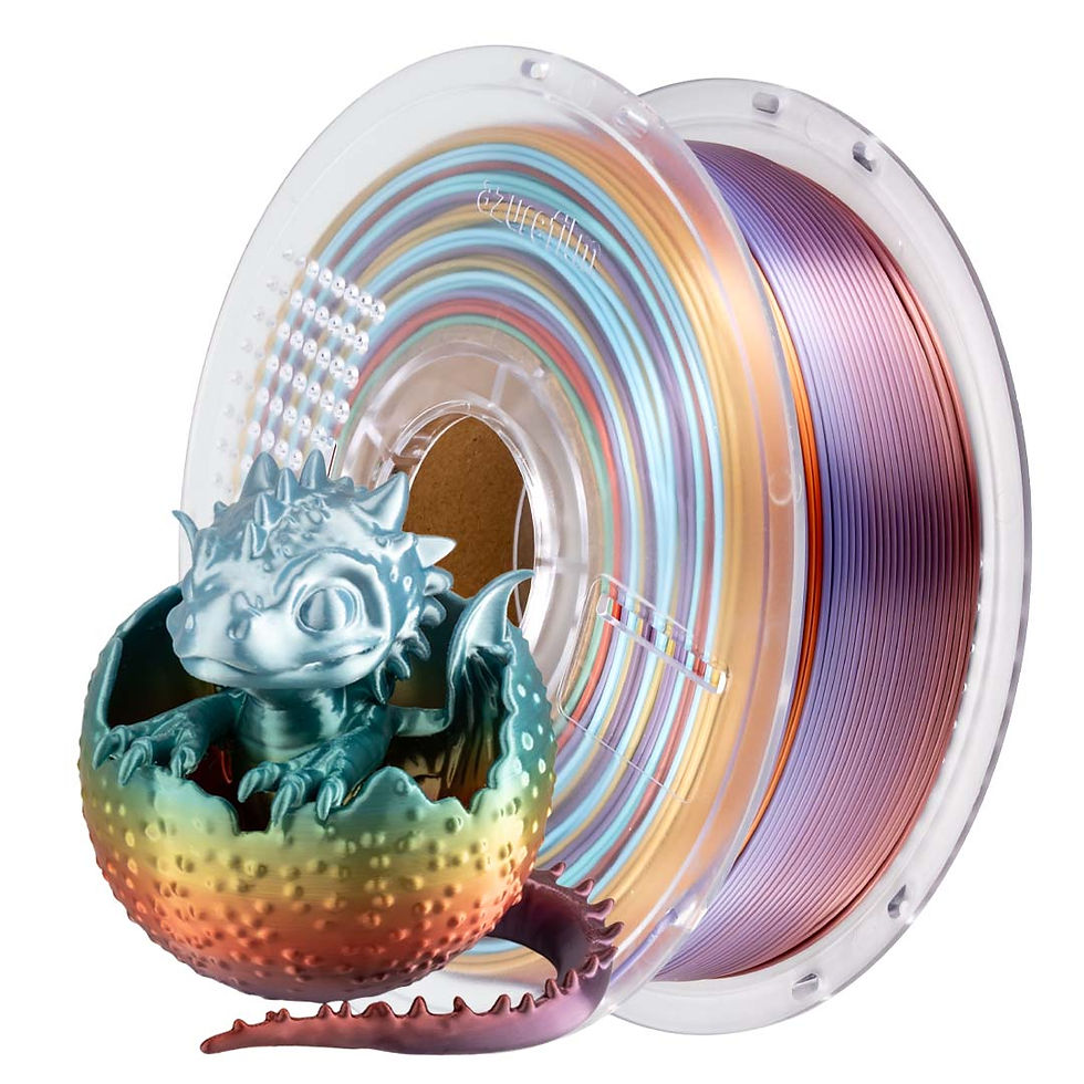 Ролка AzureFilm PLA Silk Rainbow Wild Ember с многоцветен отпечатан декоративен модел, 1.75 mm, 1 kg