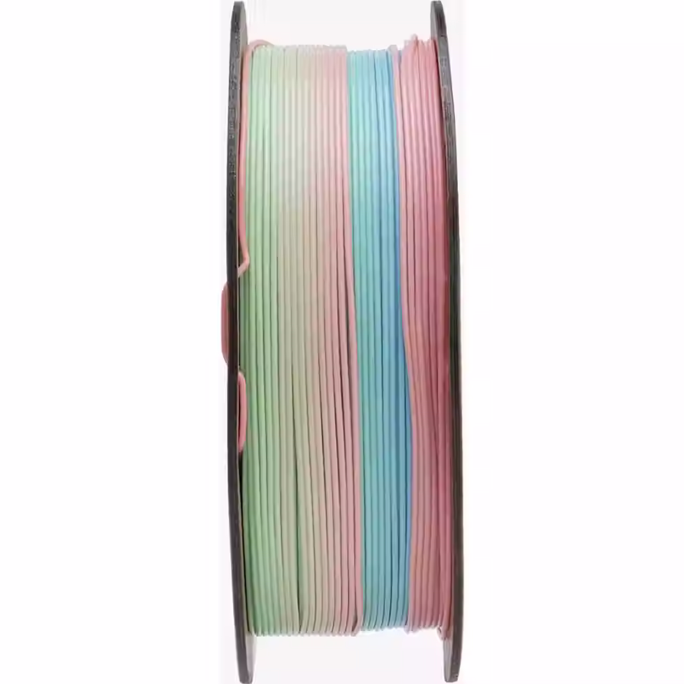 Rainbow PLA Wild Blossom филамент близък план