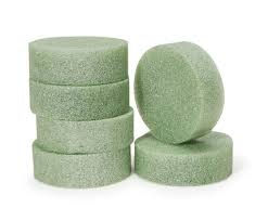 Styrofoam disc, 4 x 2 inch styrofoam disc shape.
