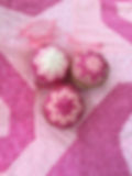 Pink no-sew ornaments