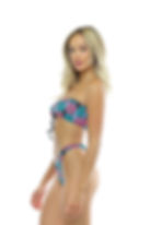 marie high rise thong bikini bottom by maly swimwear - side