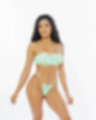 cardi bikini bottom by maly swimwear - front view