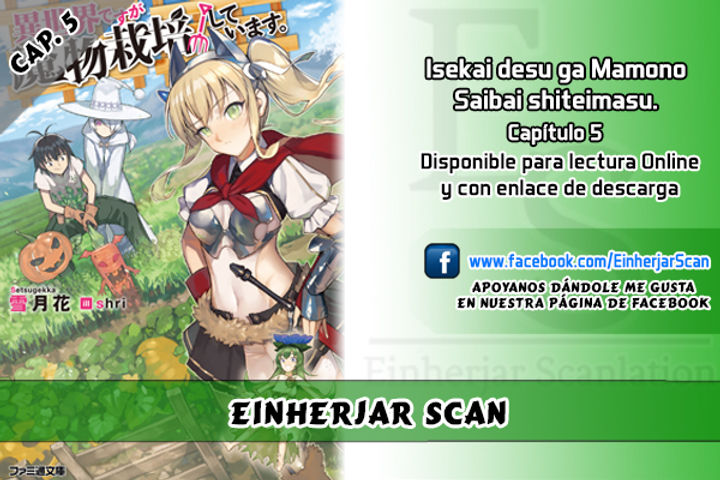 Isekai Desu Ga Mamono Saibai Shiteimasu Scan Vf