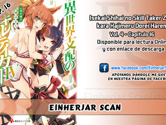 Isekai Shihai no Skill Taker Zero kara Hajimeru Dorei Harem CapÃtulo 16