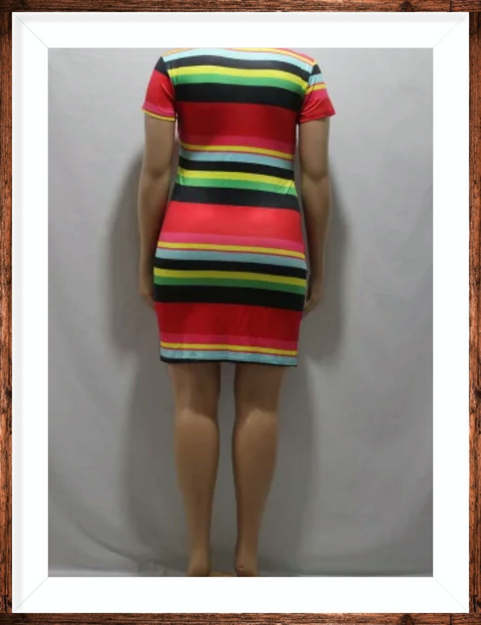 Thumbnail: Stripe Dress "Red"