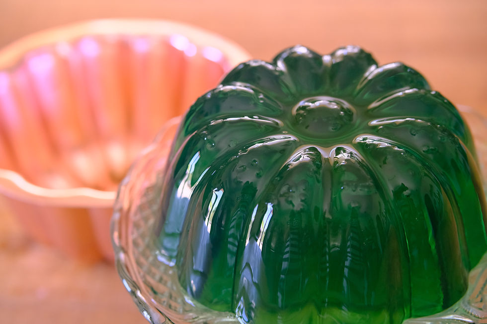 ג'לי מנטה וברקע תבניות ג'לי מאלומיניום מצופה אנודייז