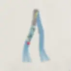 Thumbnail: 130x5cm Tassel Europe Spring New Cashew Nut Women's Decorative Small Silk Scarf