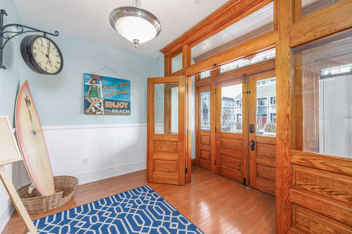 Professional interior photography of a modern open-concept floor plan in Ocean City, NJ