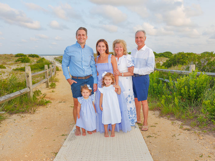 Jersey Shore family beach session in Ocean City NJ