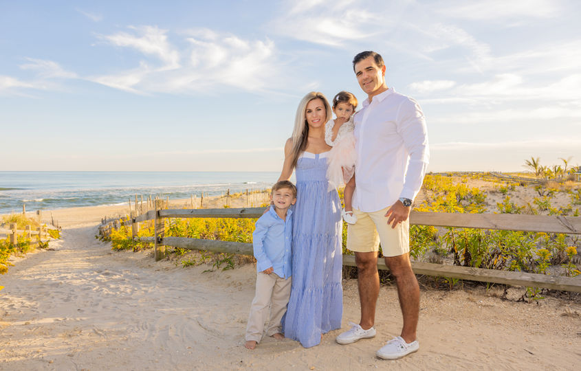 Professional photographs on the beach path in LBI nj
