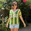 Miniatura: Camisa Canarinho Oversized Tricot Verde/Amarelo Brasil 
