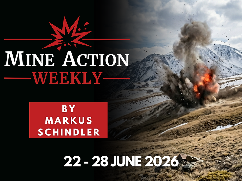 Mine Action Weekly, 22 - 28 June 2026