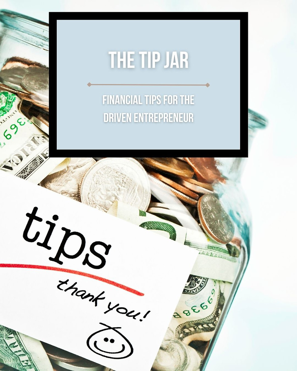 Tip Jar and title of book