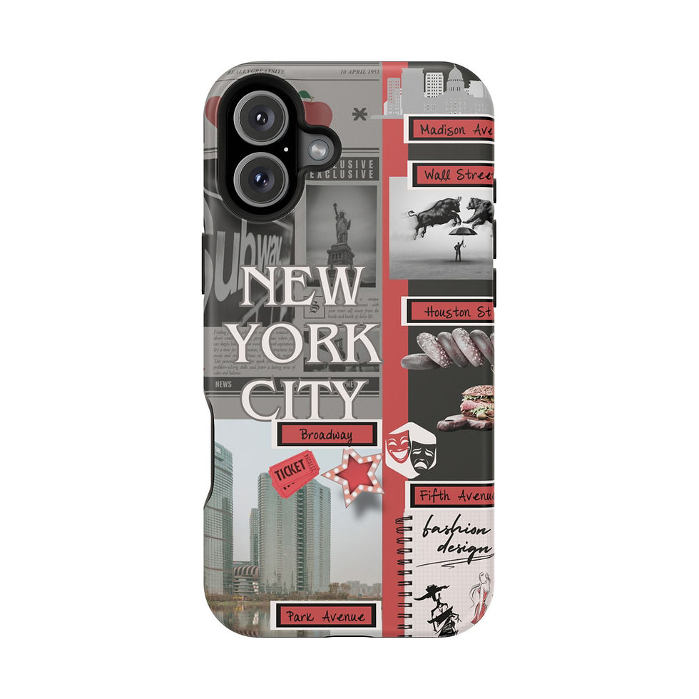 Thumbnail: Streets of NYC Phone Case - iPhone 16 Plus - Front of Phone