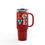 Thumbnail: 40oz Insulated Tumbler - LOVE design - Red Facing Right