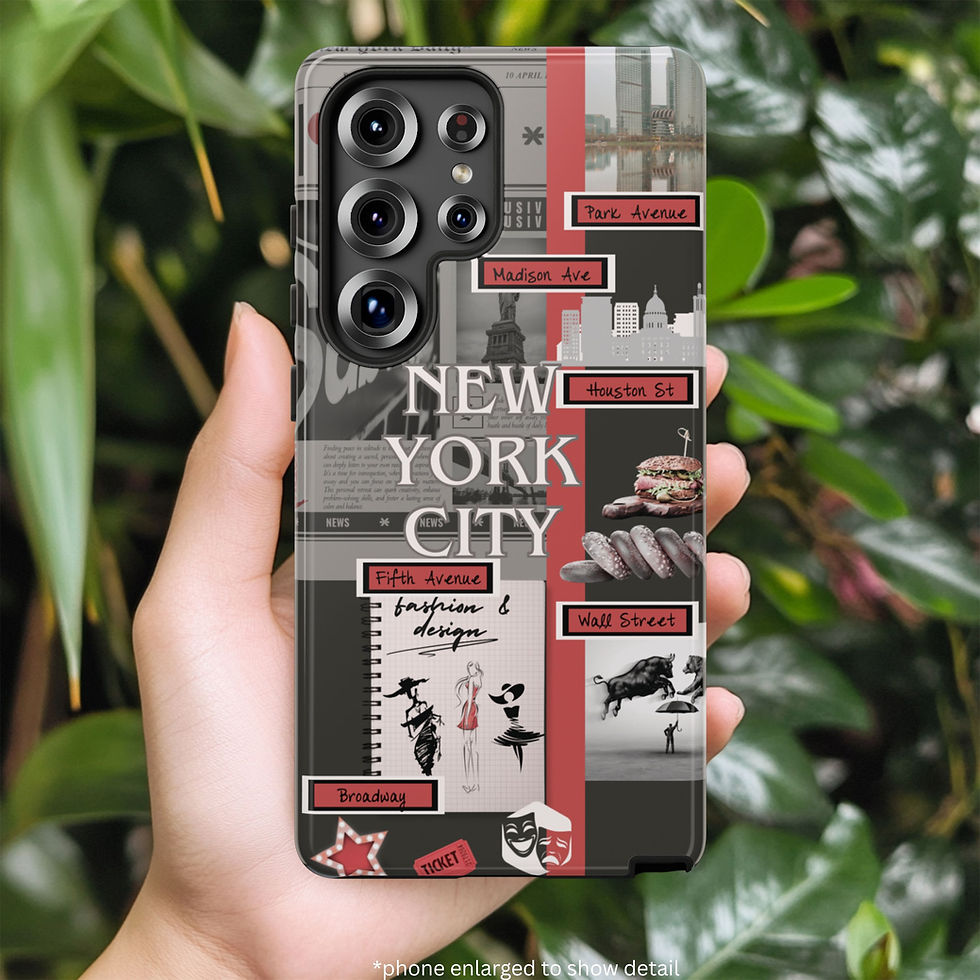 Streets of NYC Phone Case - Samsung Galaxy S25 - Person Holding the Case