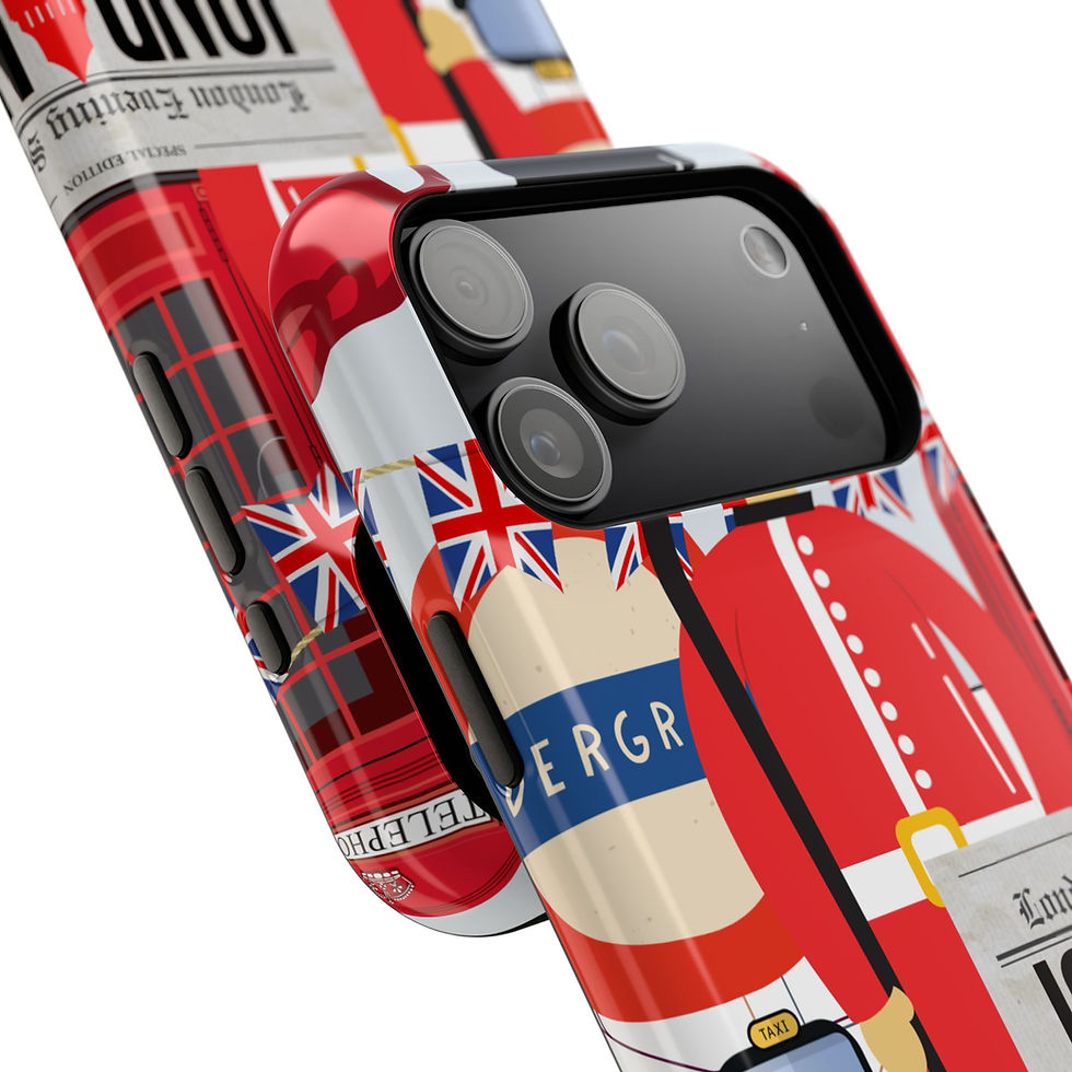Thumbnail: Sights of London Impact Resistant Case-iPhone 17 Pro Max - Top and Side Views of the Case