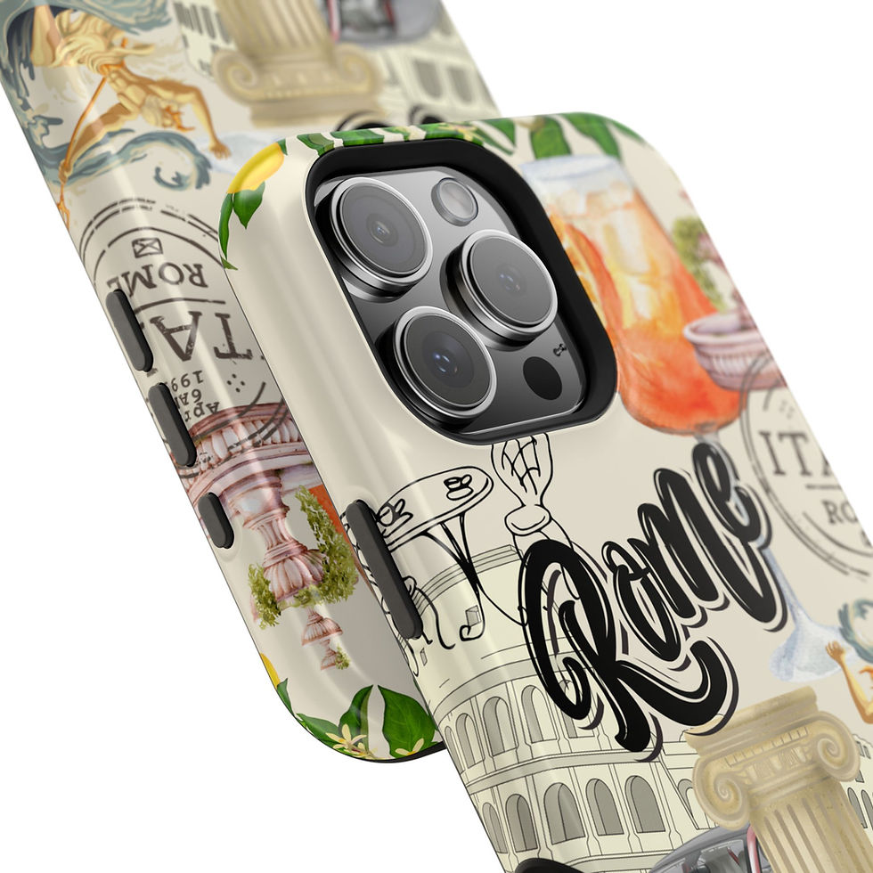 Thumbnail: Collage of Magnetic Rome iPhone Case - iPhone 16 Pro Max - Top and Sides of the Case