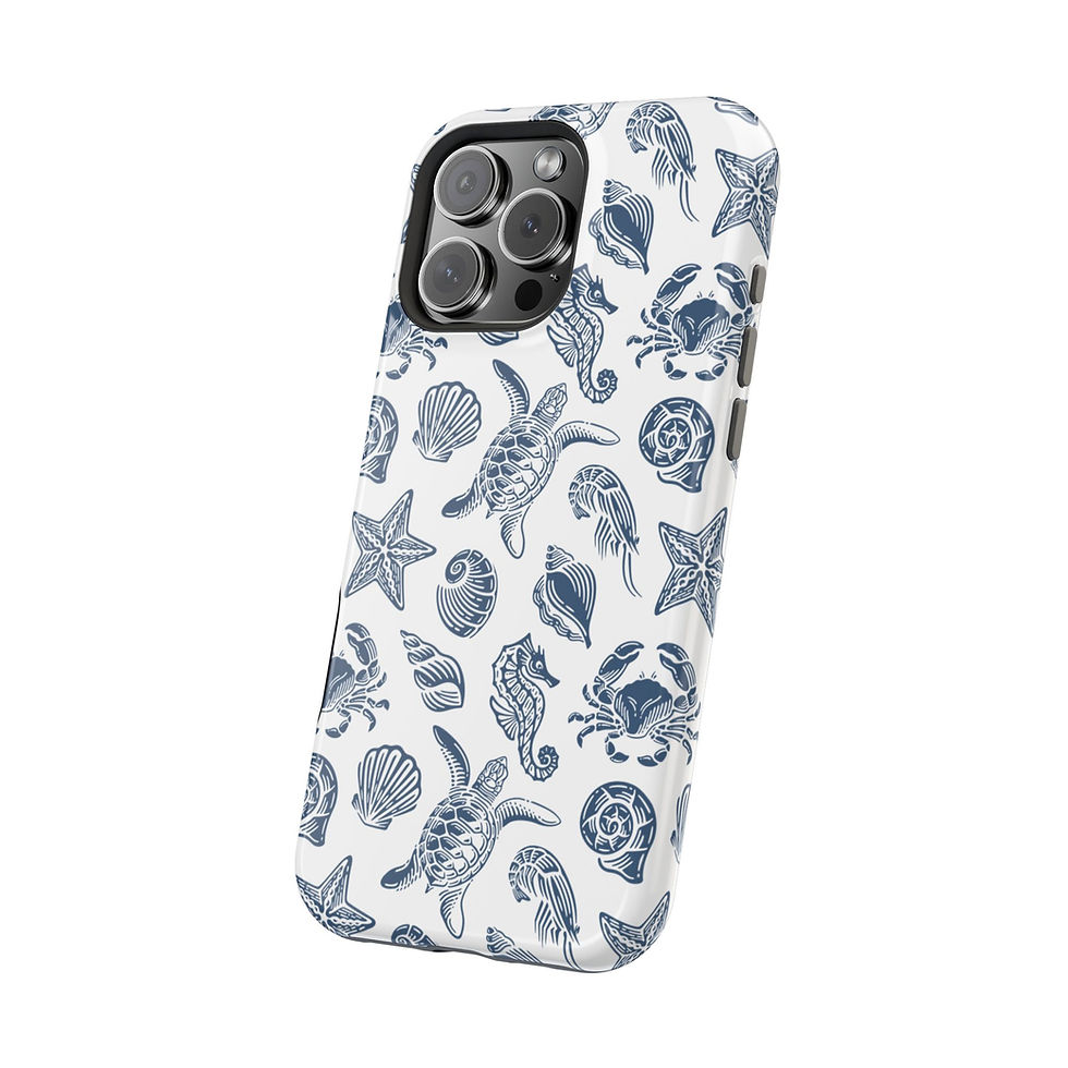 Thumbnail: Ocean Life Magnetic Phone Case - iPhone 16 Pro Max - Angled View of the Case