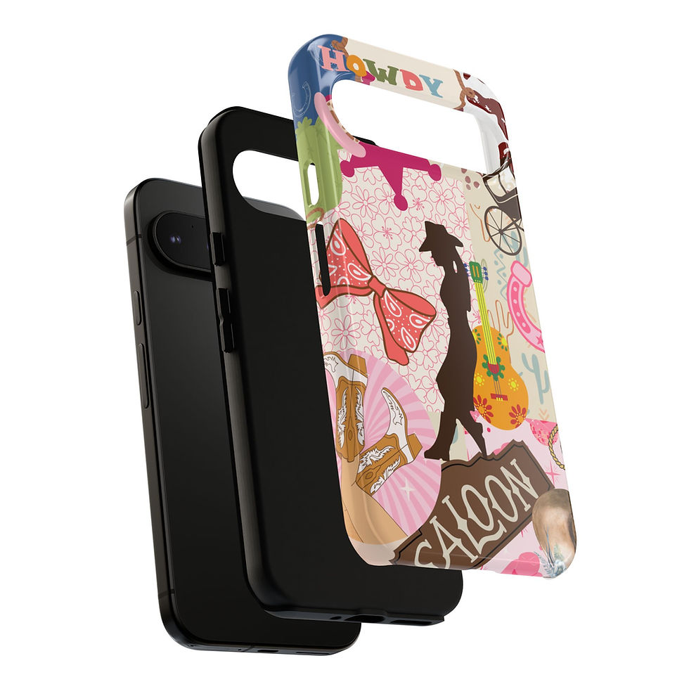 Thumbnail: Pink Boho Cowgirl Aesthetic Case - Google Pixel 9 Pro XL - Layers of the Case