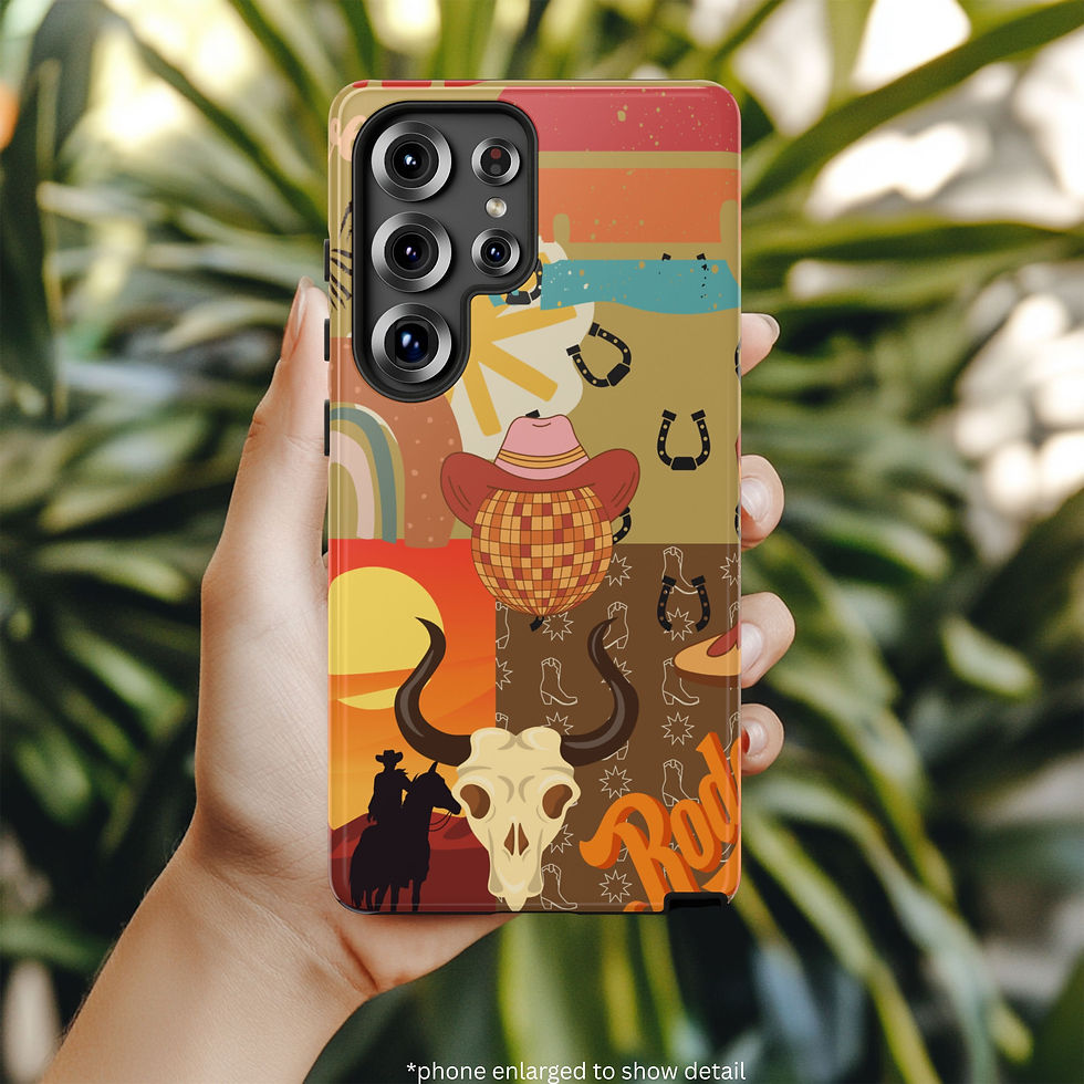 Southwest Style Phone Case - Samsung Galaxy S25 - Person Holding Case