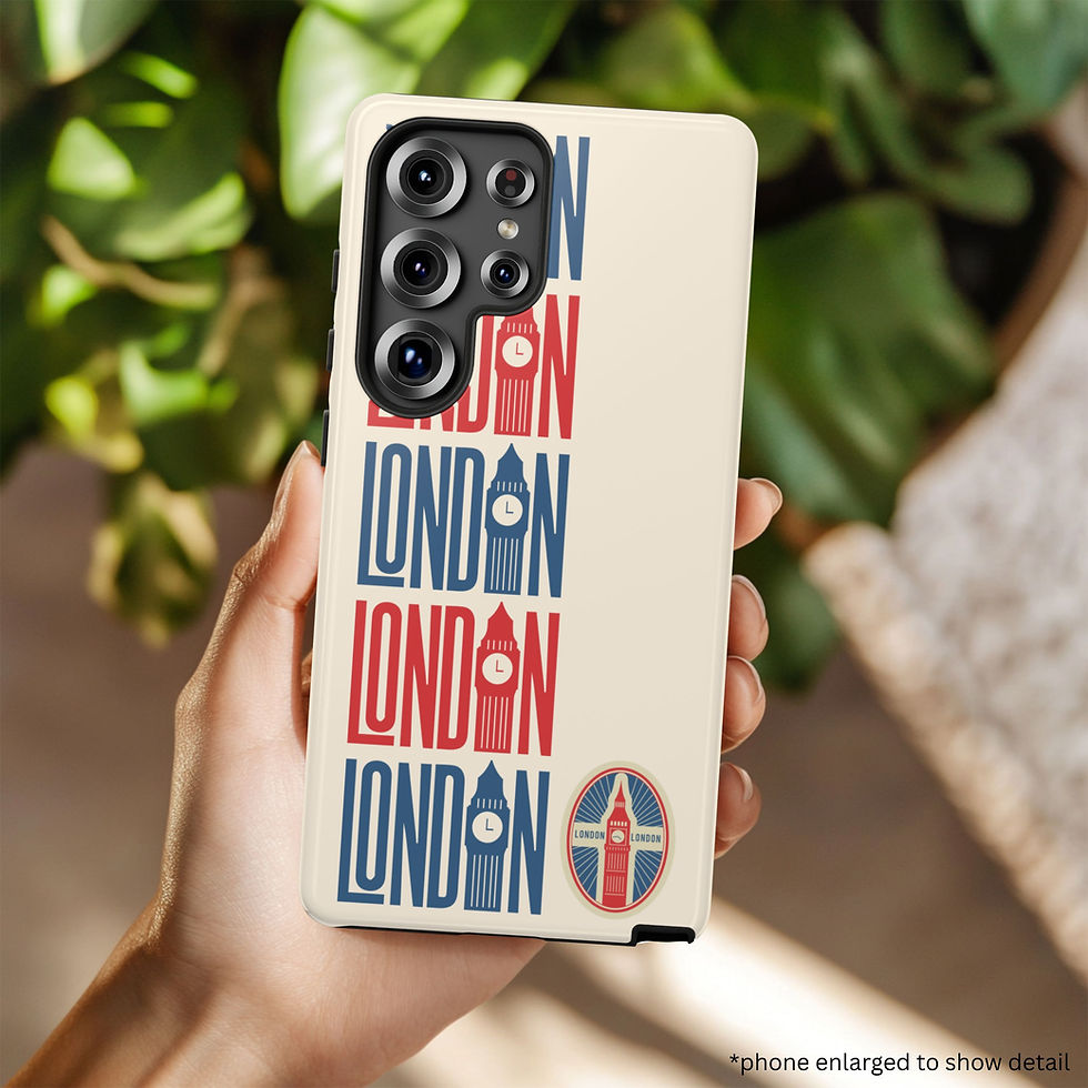 London Phone Case with Big Ben - Samsung Galaxy S25 - Person Holding the Case